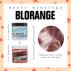 Mixology recipe for Blorange using Manic Panic Dreamsicle and pastelizer 