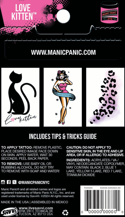 Manic Panic® Love Kitten® Tattoo Pouch