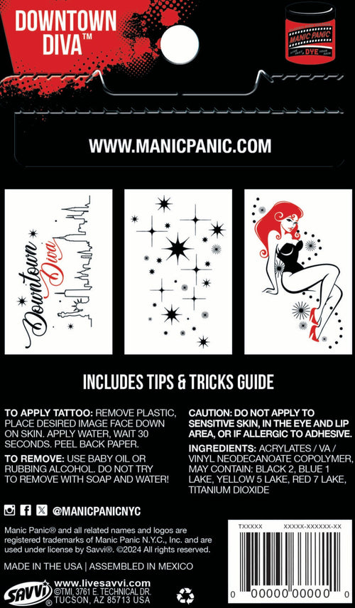 Manic Panic® Downtown Diva ™ Tattoo Pouch