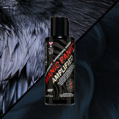 Raven Supernaturals Amplified semi-permanent hair dye bottle in cool blue-black shade by Manic Panic