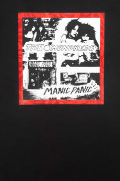 Black Tshirt  with manic panic and hundredsgraphic design